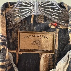 Men's Blue Dot Print Button Down Dress Shirt - Coofandy Medium M